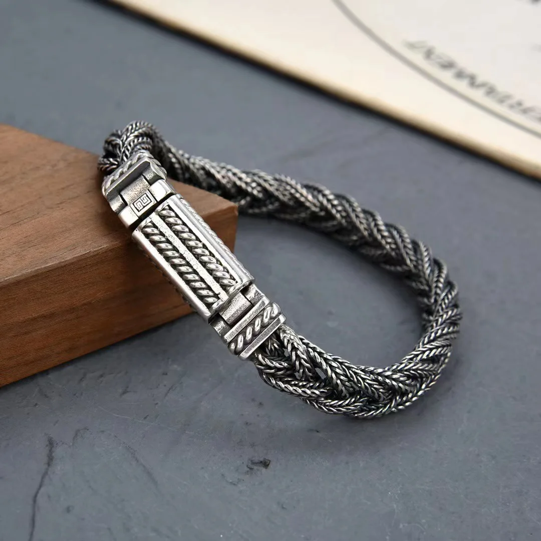 10 mm Exclusive Silver Chain Bracelet For Men | Boutique Ottoman Jewelry  Store