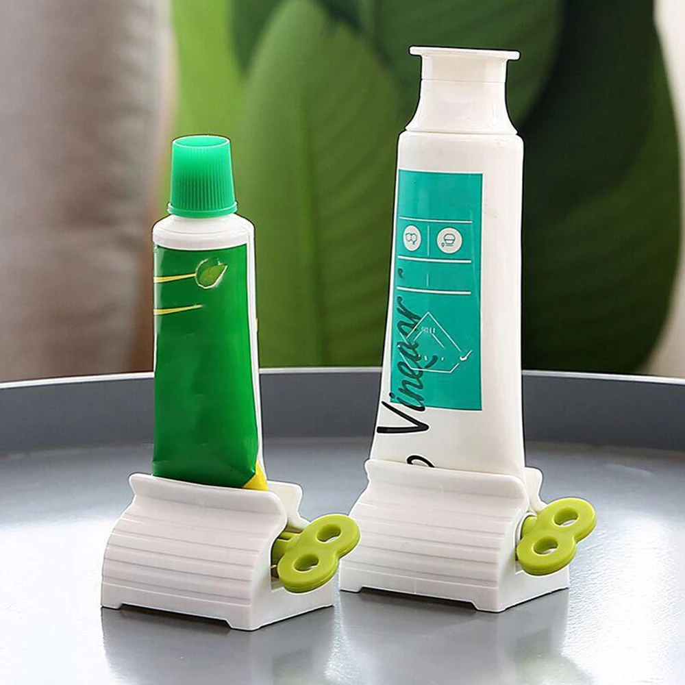 Toothpaste Squeezers 6 Pcs Multi-Purpose Dispenser Rolling Holder Stand