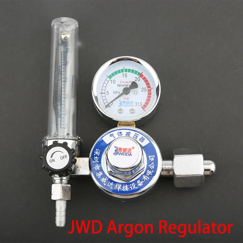Tig Argon Regulator Flow Meter G5/8" 0-25Mpa Welding Pressure Reducer