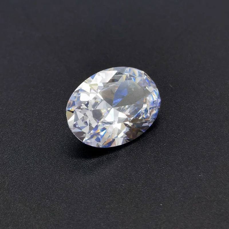 Brillantschliff, großer AAAAA-weißer Saphir, 18 x 25 mm, ovaler VVS-Edelstein für die Schmuckherstellung, DIY-Edelstein – Detail 8