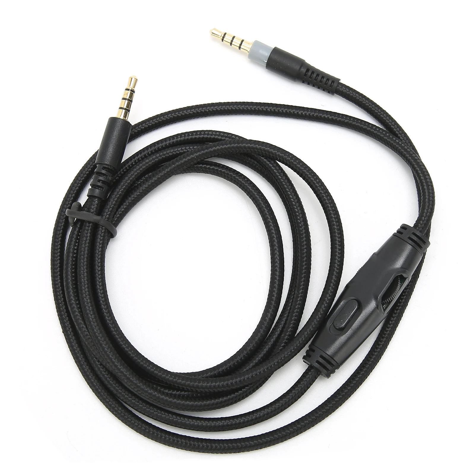 Audio Cable Headphone Cable 3.5mm Male To Male Audio Cable With Volume Control For HyperX Cloud Headphone Cord Headphone Cable
