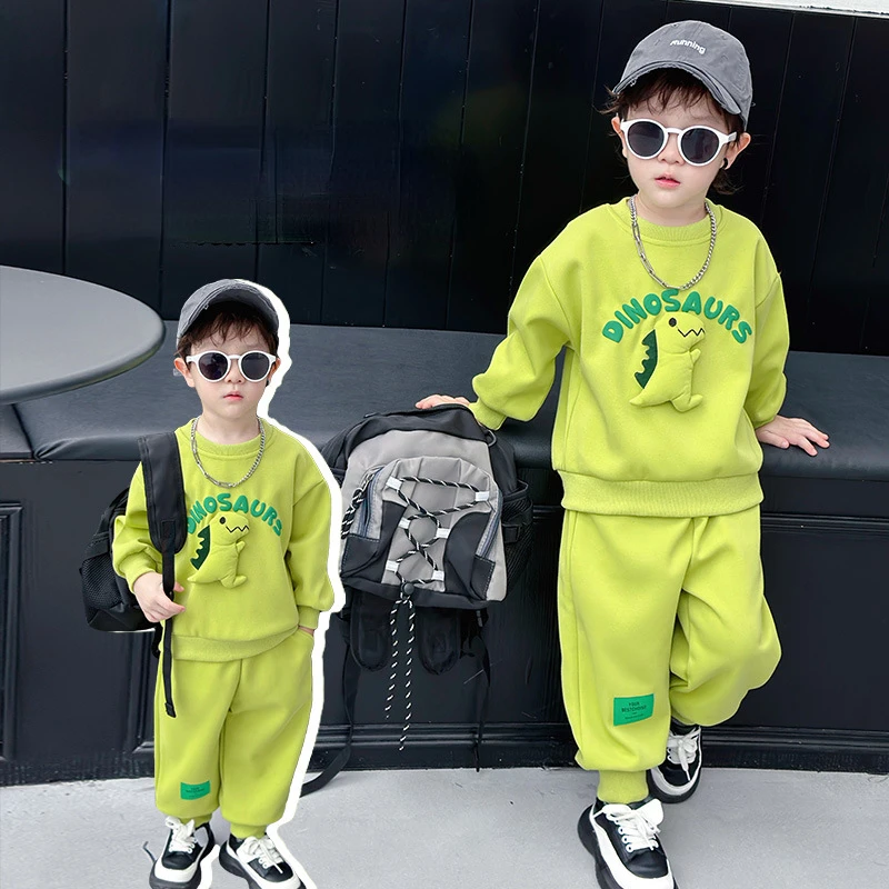 

Children's Clothing Set Boys Girls Long Sleeve Children"s Sets O-Neck Infant Top and Bottom Clothes Set Girl Outfits 1-12 Years
