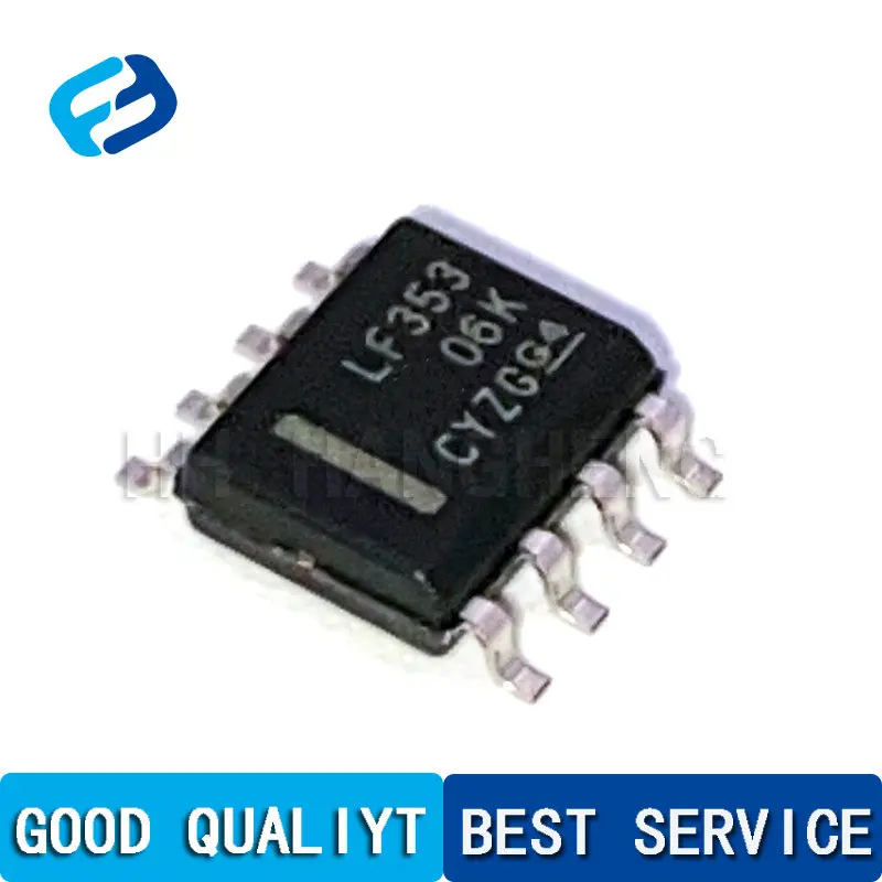 10PCS LF353DR LF353 SOP-8 SMD dual-channel operational amplifier