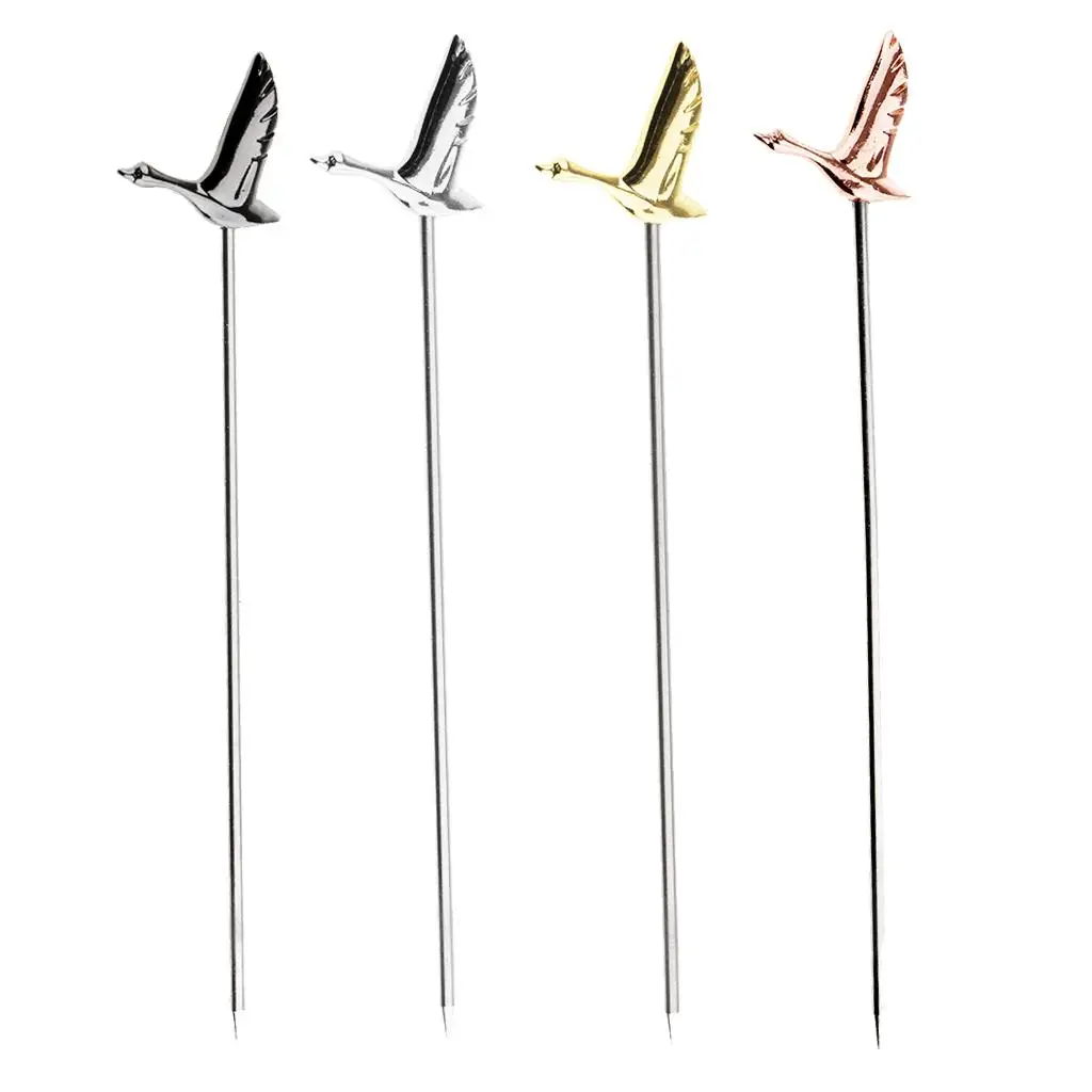 3pcs/pcs Stainless Steel Cocktails Choose Fruit Sticks for Party