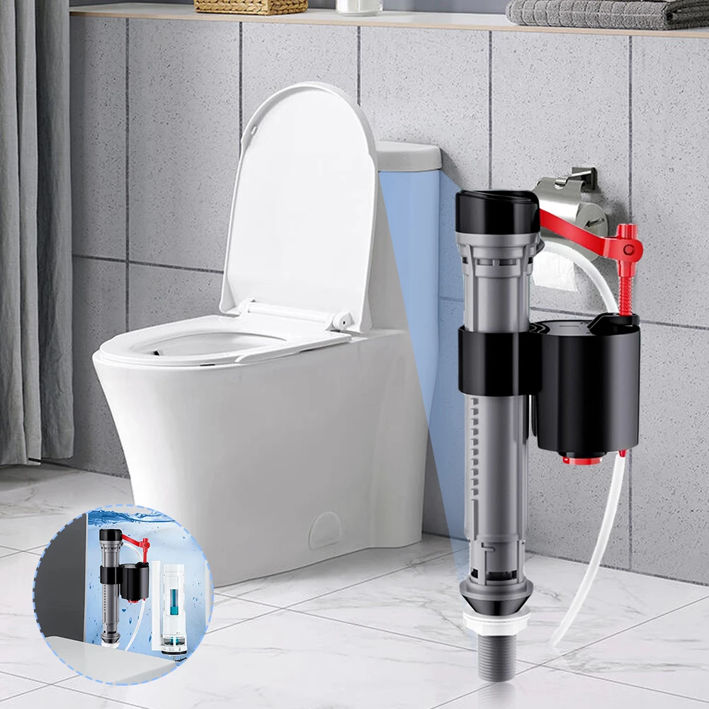 Toilet Water Tank Fittings Inlet Float Toilet Fill Valve 19-30.5cm Adjustable Height Tank and Water Control Bathroom Flush Valve