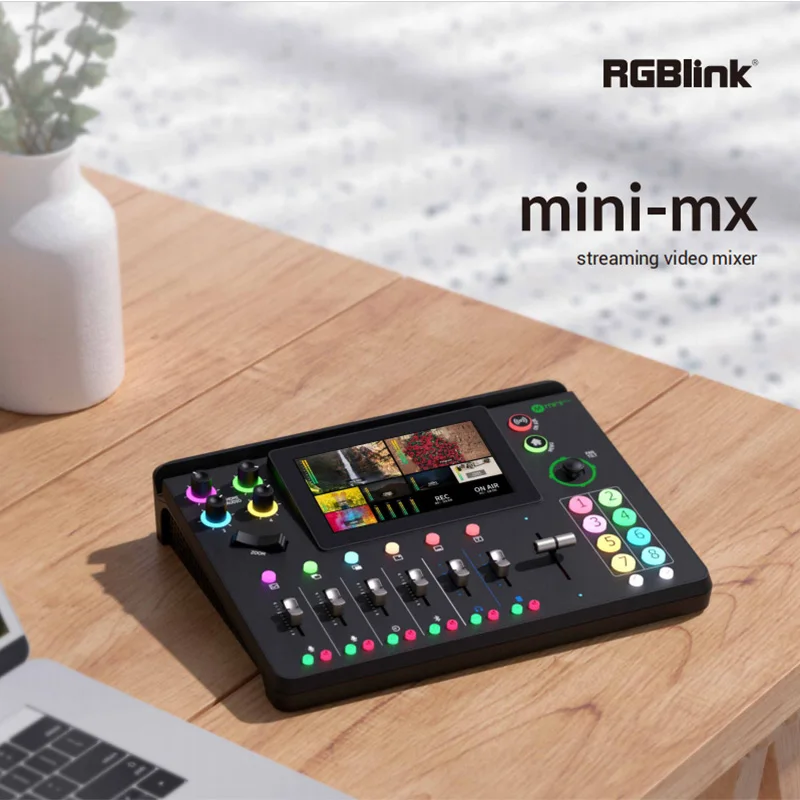 

Видеопереключатель RGBlink Mini-Mx, многоканальный 4K HDMI-совместимый видеопереключатель с входом и выходом для концерта