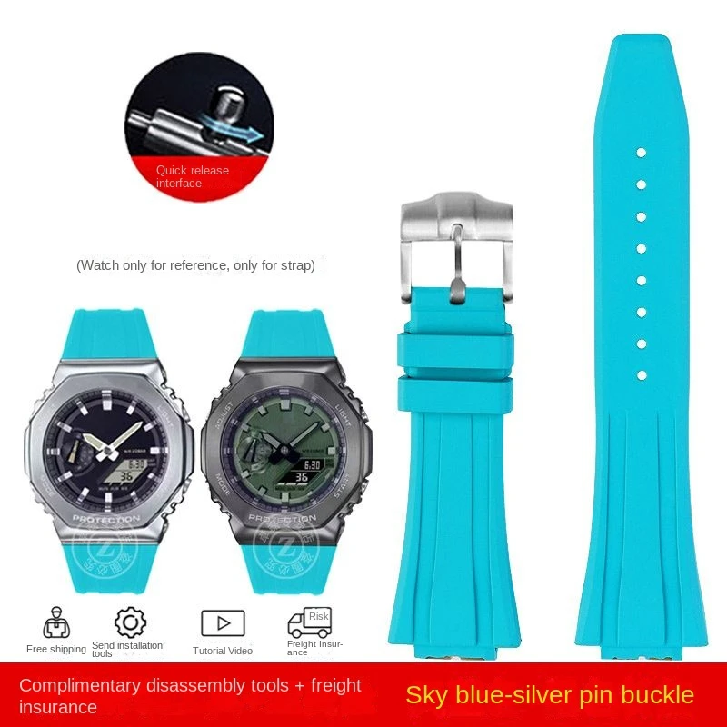 Premium Sport Silicone Rubber Watch Strap - Quick Release Bracelet