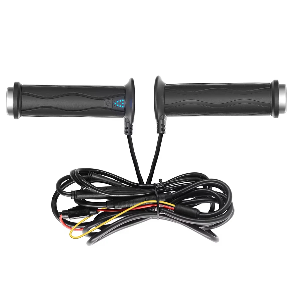 DC 12V Motorcycle Hand Heated Grips 5-Gear Electric Heating Handle Silicone Electric Hot Heated Grip Motorcycle Parts for Winter
