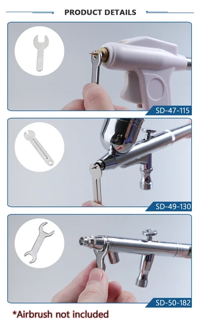 Kit Pulizia Aerografo SAGUD | Spazzole E Aghi | Per Pistola A Spruzzo - Foto 9