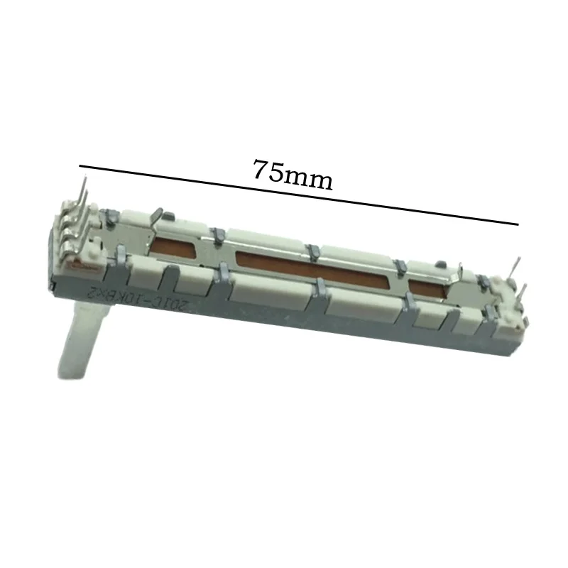 Japan 60mm 7.5 cm A20KX2 Linear Potentiometer ALPS Switch Mixer Fader 75MM Double A20K Handle Length 15MM