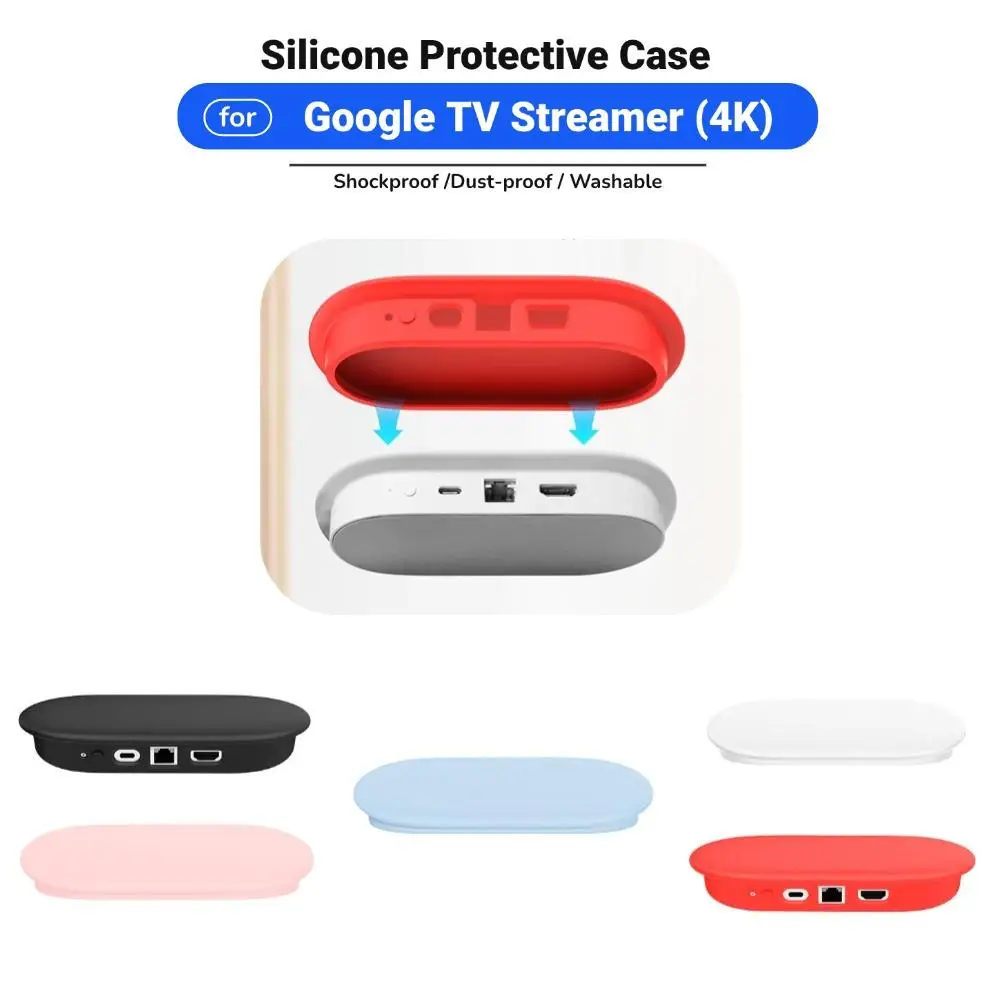 For Google TV Streamer 4K Cases Protective Covers For Google TV Streamer 4K Silicone Protective Case projector storage case,projector case,projector protective case
