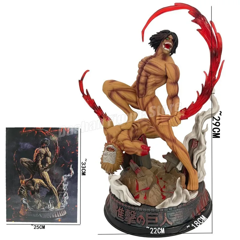 WANSHI Eren Yeager Action Figure - Attack On Titan - PVC Da Collezione 8,6 Cm Con Portachiavi - Regalo Per Fan