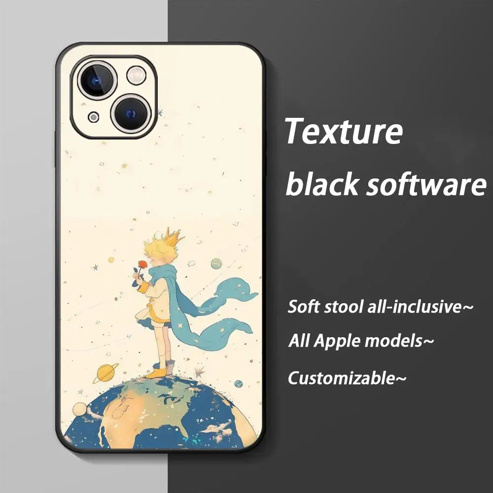 Anime Hot The Little Prince Phone Case - Soft Black Shockproof Cover