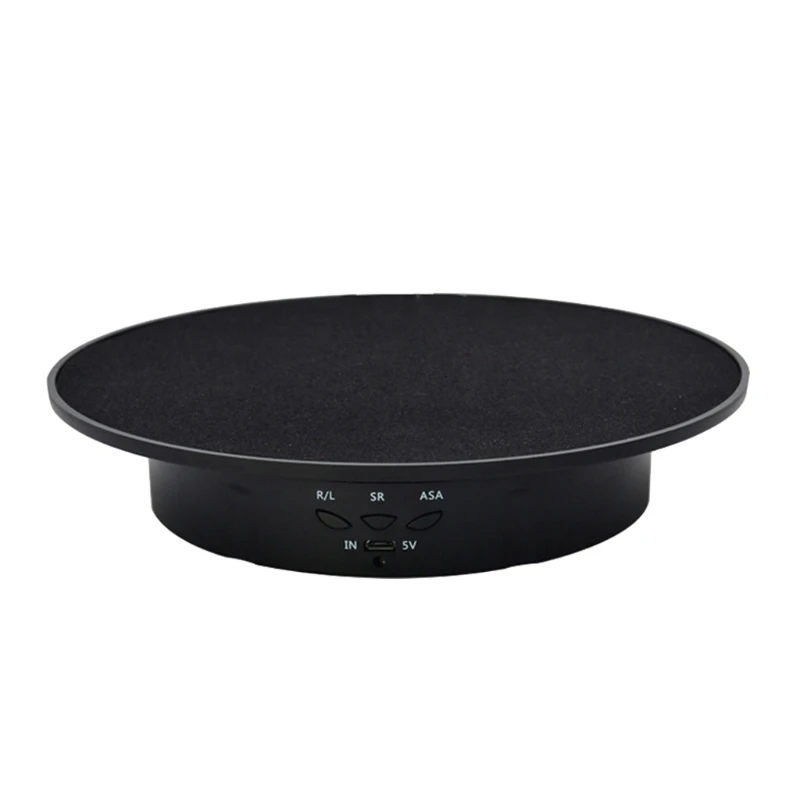 Black Velvet 10-Inch Diameter Rotating Display Stand