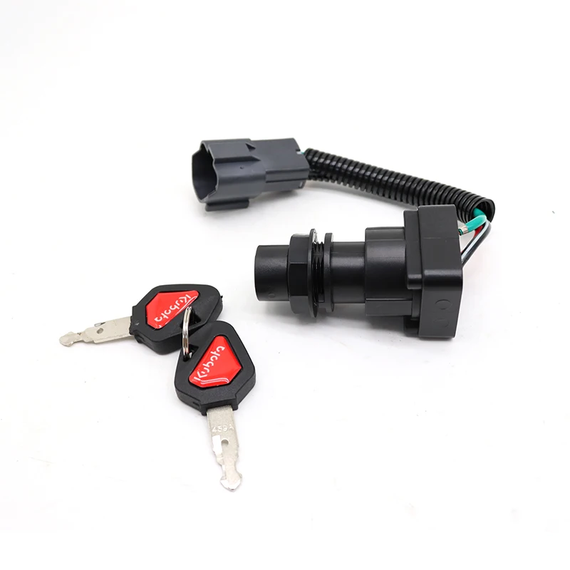 Kubota Excavator Universal Ignition Switch Ignition Lock key start Switch Lock For U15 U20 U25 U30 KX155 163 175