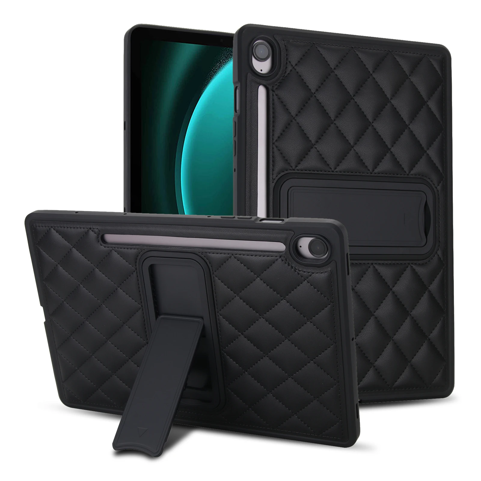 Luxury Leather Tablet Case with Kickstand and Stand Cover