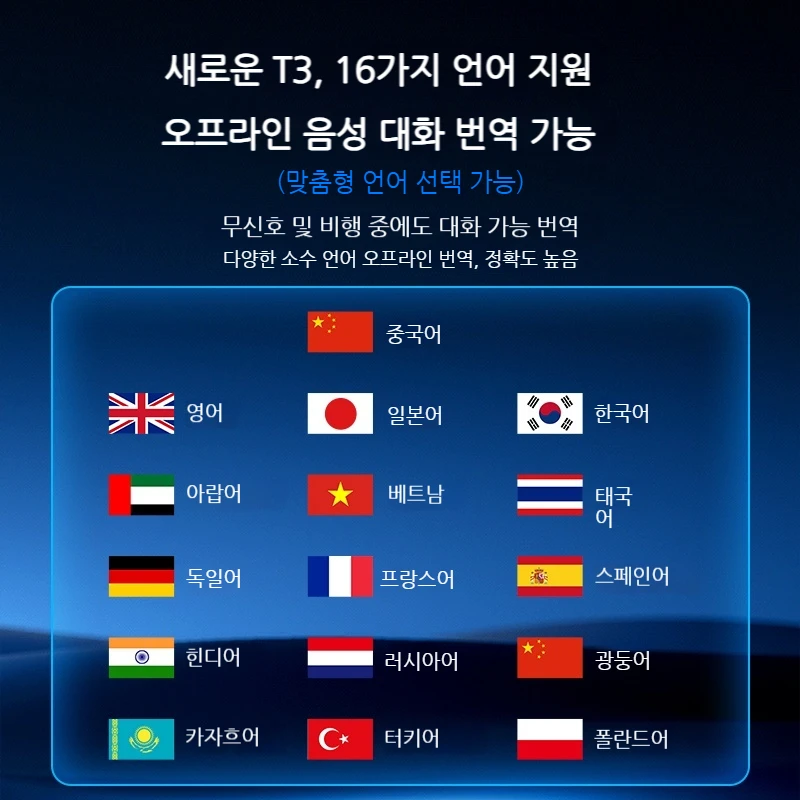 MOGCO AI 번역기: 142개 언어, 실시간 번역, 사진/화상 통화, 녹음 및 받아쓰기, 30일 배터리, 무료