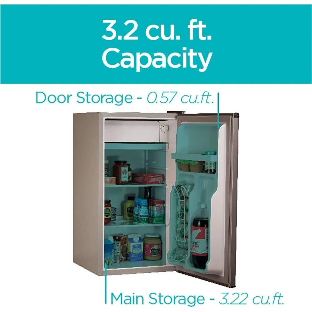 BLACK+DECKER BCRK25V Compact Refrigerator Energy Star Single Door Mini  Fridge with Freezer, Cubic Feet, VCM, 2.5 Cu.ft - AliExpress