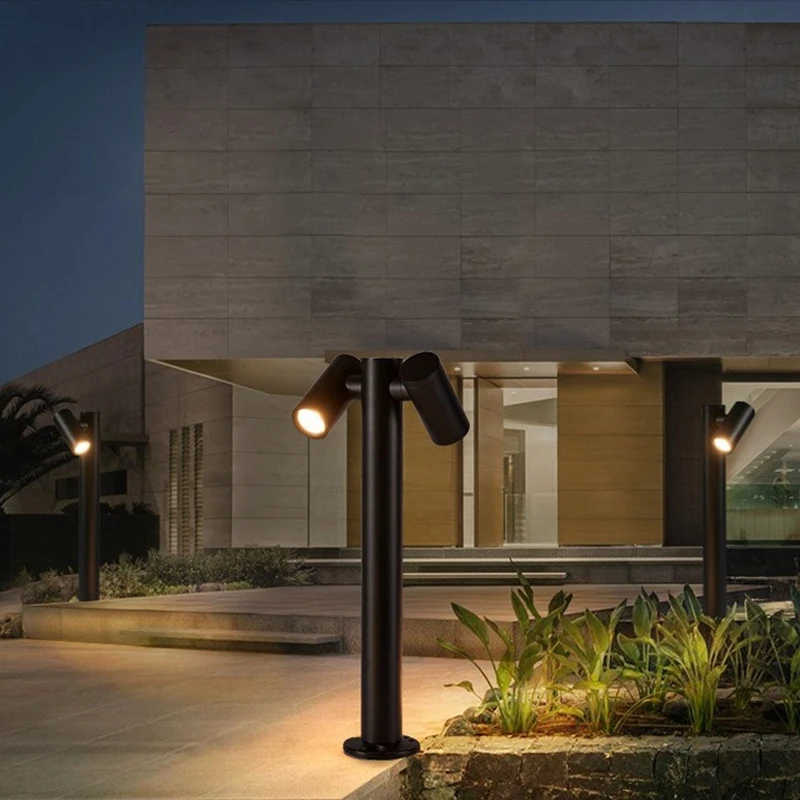 Luces LED modernas y minimalistas para exteriores, iluminación de paisaje comunitario para Patio
