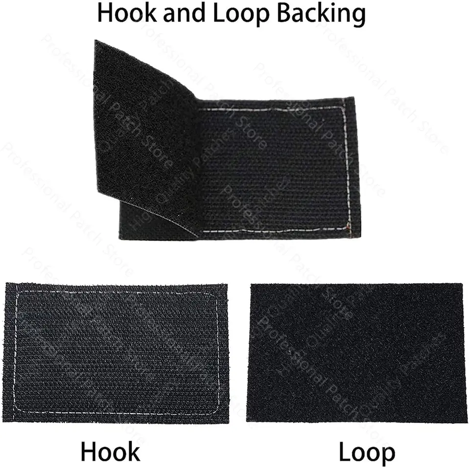 2 Pezzi di Toppe Security con Riflesso a Infrarossi, Gancio e Anello Ricamato Tattico Militare di Sicurezza Moral Patch -15.2x5 cm