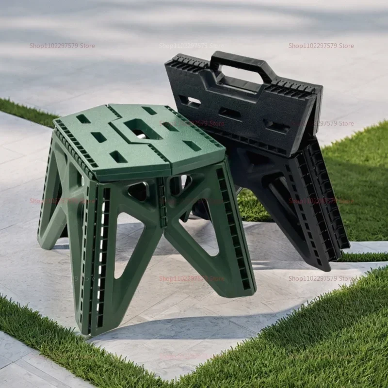 1pc Outdoor Folding Stool |Lightweight Portable Chair for Camping/Fishing, Compact Square Design,Suitable for Outdoor Activities