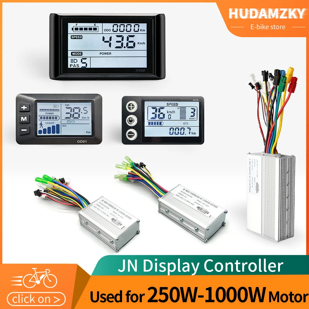 Ebike 250W 500W 1000W Controller and LCD Display 36V 48V LCD866