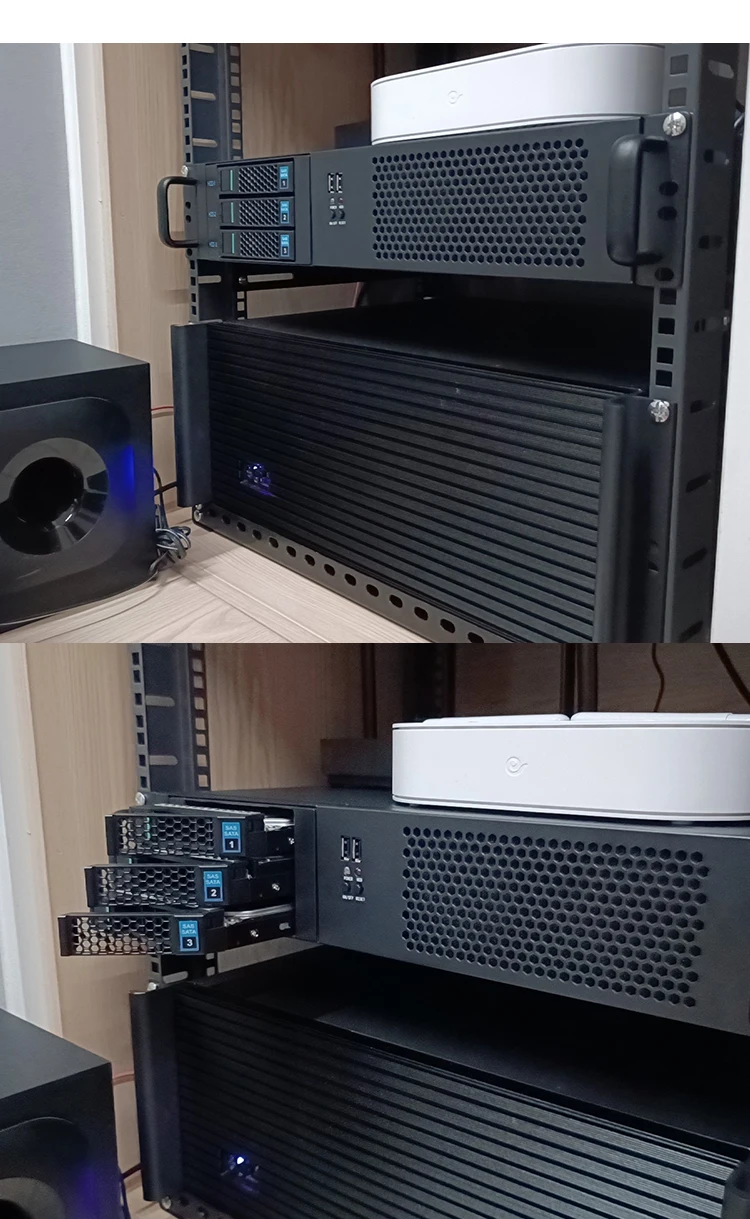 Móvel 3.5-polegada SSD SATA HDD Gabinete Rack