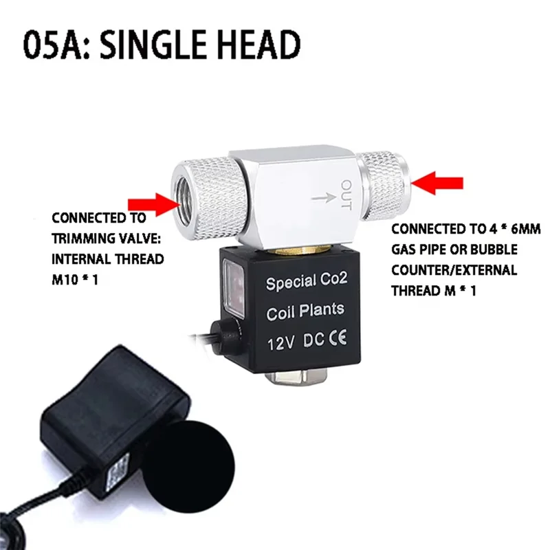 A88E-물고기 탱크 수족관 솔레노이드 밸브 조절기 110V 전기 자기 12V 저온 제어 장치 미국 미국 플러그