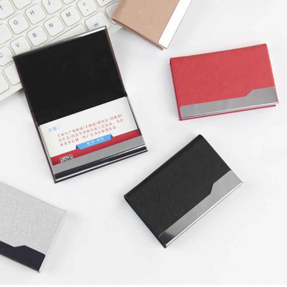 

Business Card Case Professional Business Card Holder With Magnetic Buckle Men Women Slim Travel Storage Pocket Cardholder
