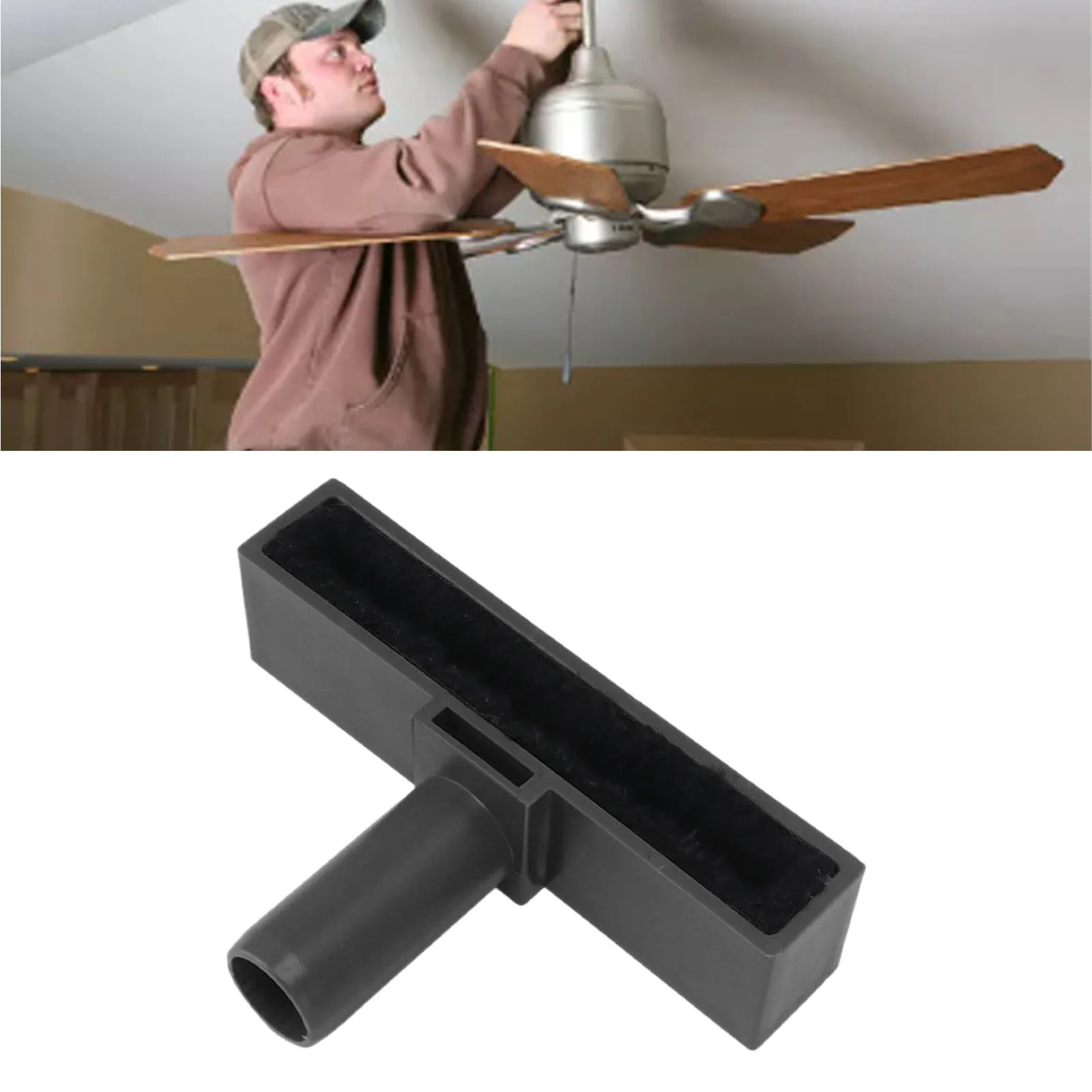 

Ceiling Fan Blade Cleaner Easy To Install Ceiling Cleaning Brush Vacuum Attachment Lightweight Housework Home Accessories