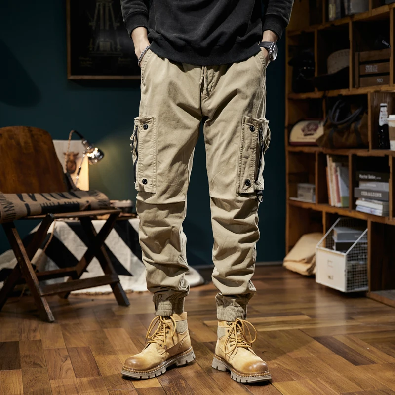 2024 New Simple, Fashionable, Personalized, Versatile Workwear Pants, Leggings, Straight Leg Pants, Casual Pants, Sports, Outdoo
