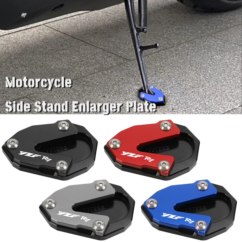 

YZFR7 2023 For YAMAHA R7 YZF R7 R 7 YZF-R7 2021 2022 CNC Kickstand Foot Side Stand Extension Pad Support Plate Enlarge Stand