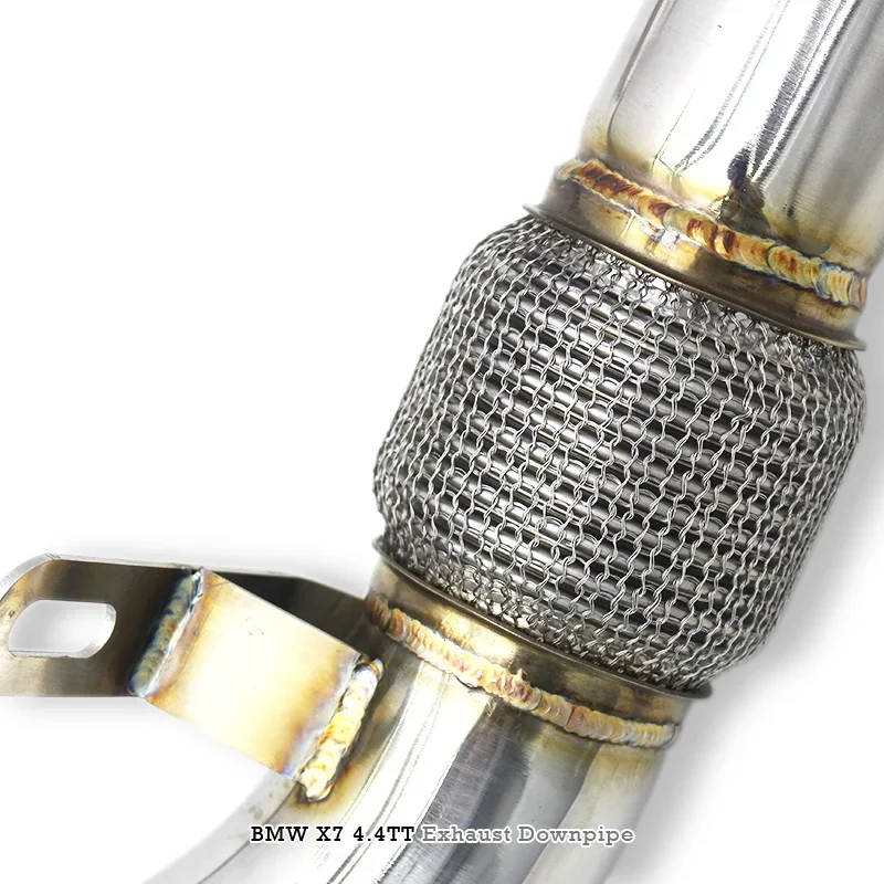 Head Section High flow Pipes branch downpipe Exhaust Pipe with catalyst For BMW X7 G07 4.4TT -