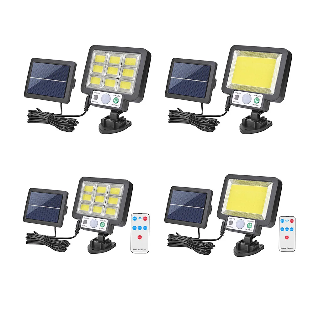LED Solar Powered Light Outdoors Motion Sensor Sunlight Waterproof Wall Emergency Street Security Lamp for Garden Decor