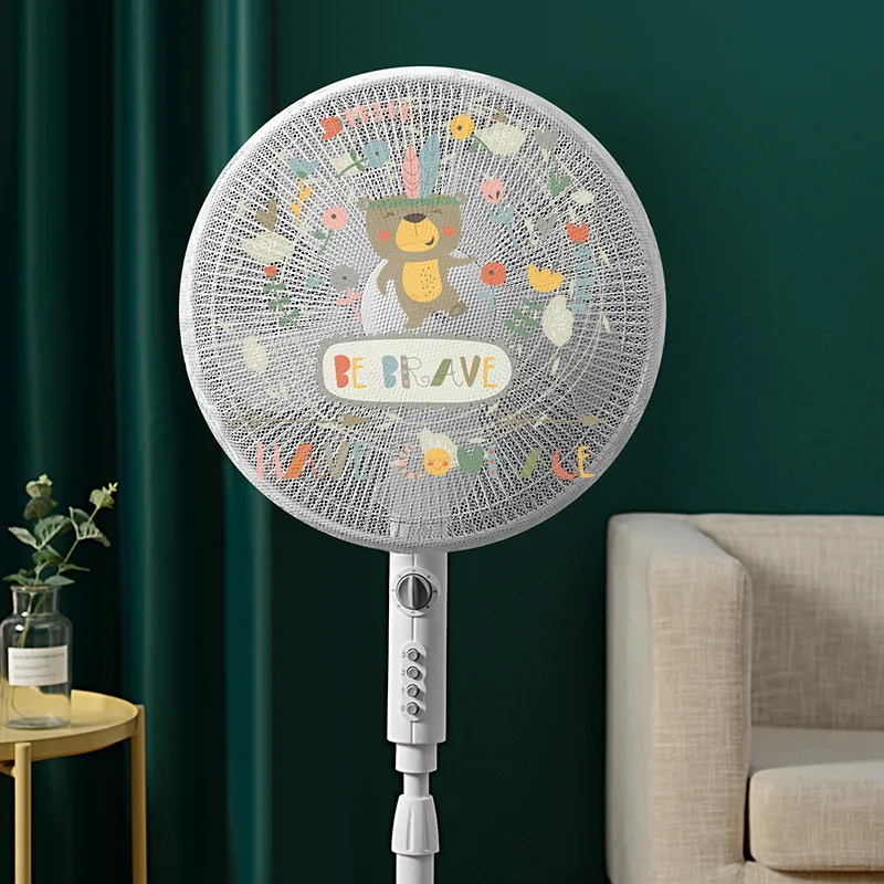 50CM Eletric Fan Dust Cover Electric Fan Protective Net Anti Pinch Hand Safety Dustproof Stand Cover Guard Storage Bag fan cover