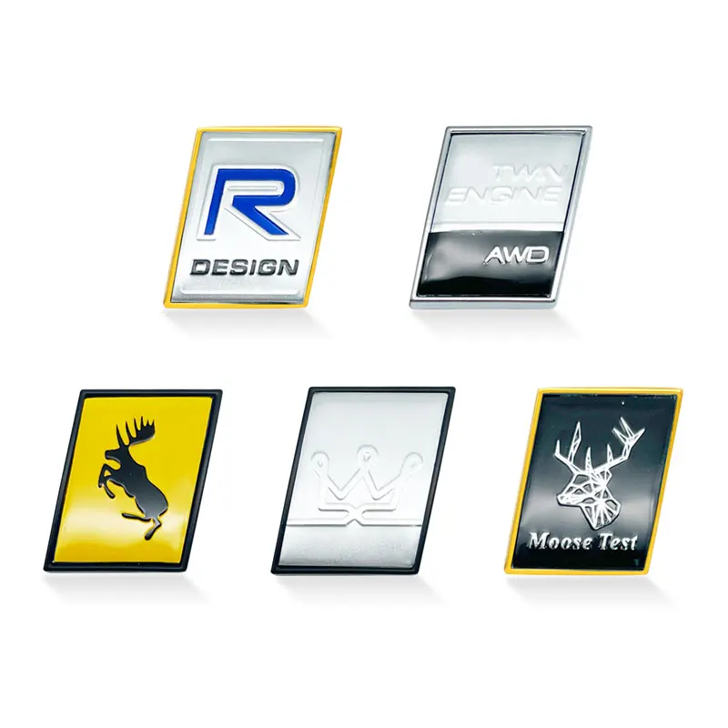 Car Sticker Car Reflective Stickers Car Door Stickers Car Sticker Film Car Vinyl Film Car Body Stickers Car Badge Grille Emblem Car Badge Cover Auto Metal Sticker Swedish Flag Moose Test Deer Emblem R Design Badge Body Rear Trunk Decor For Volvo XC60 S60 V40 V60 S90 XC90