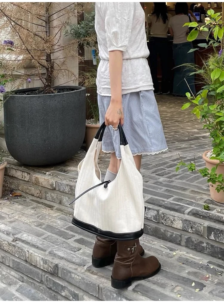 الكورية عارضة قماش حمل الحقائب للنساء الفاخرة مصمم...