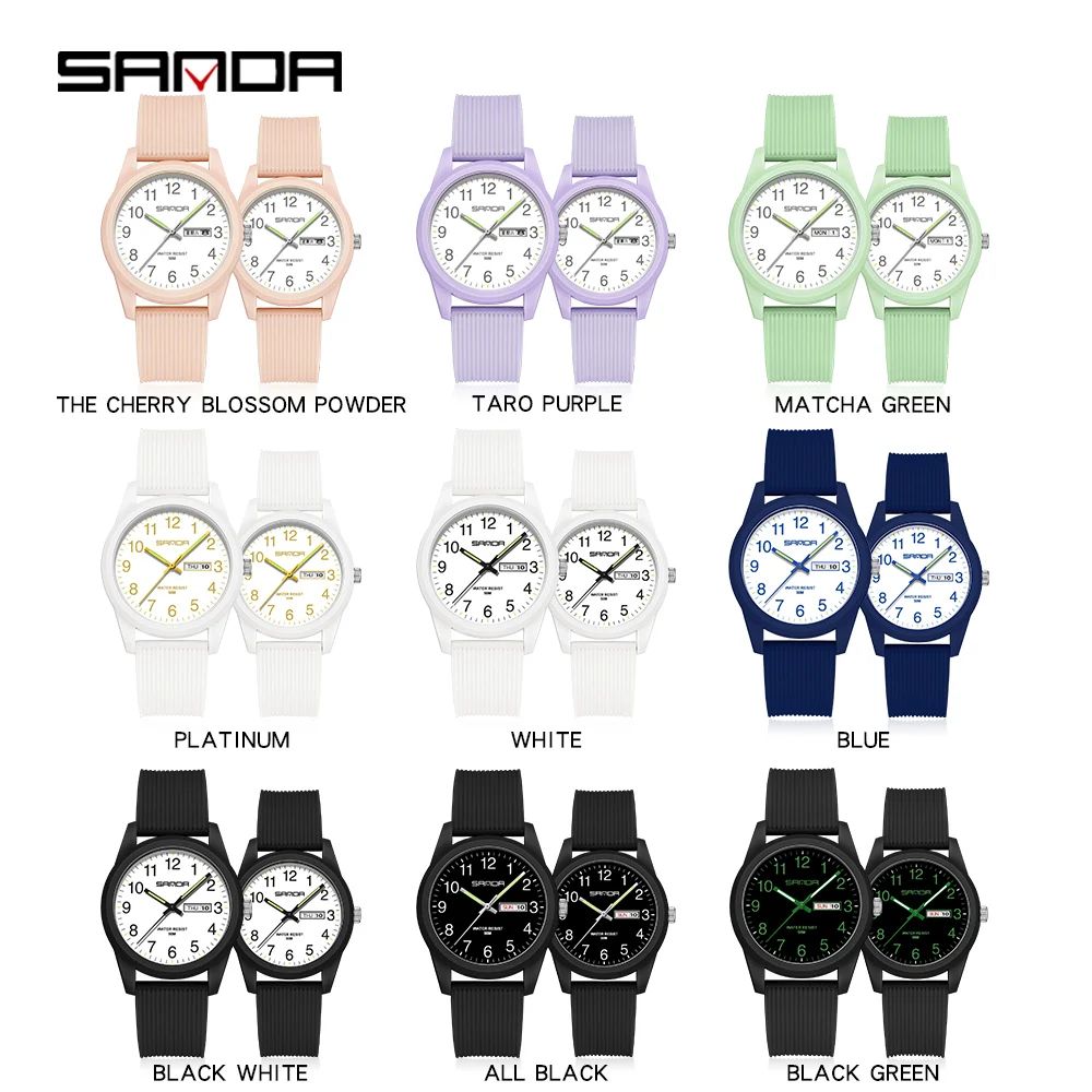 SANDA Brand Luxury Watches For Women Luminous Retro Female Watch Ladies Quartz Wristwatches New Men's Quartz Watch Montre Femme 3
