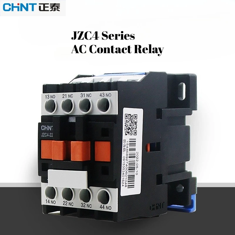 친트 JZC4-22/31/40 AC 접촉 중간 릴레이 110V/220V/380V 100K 전기 수명 생산 라인용