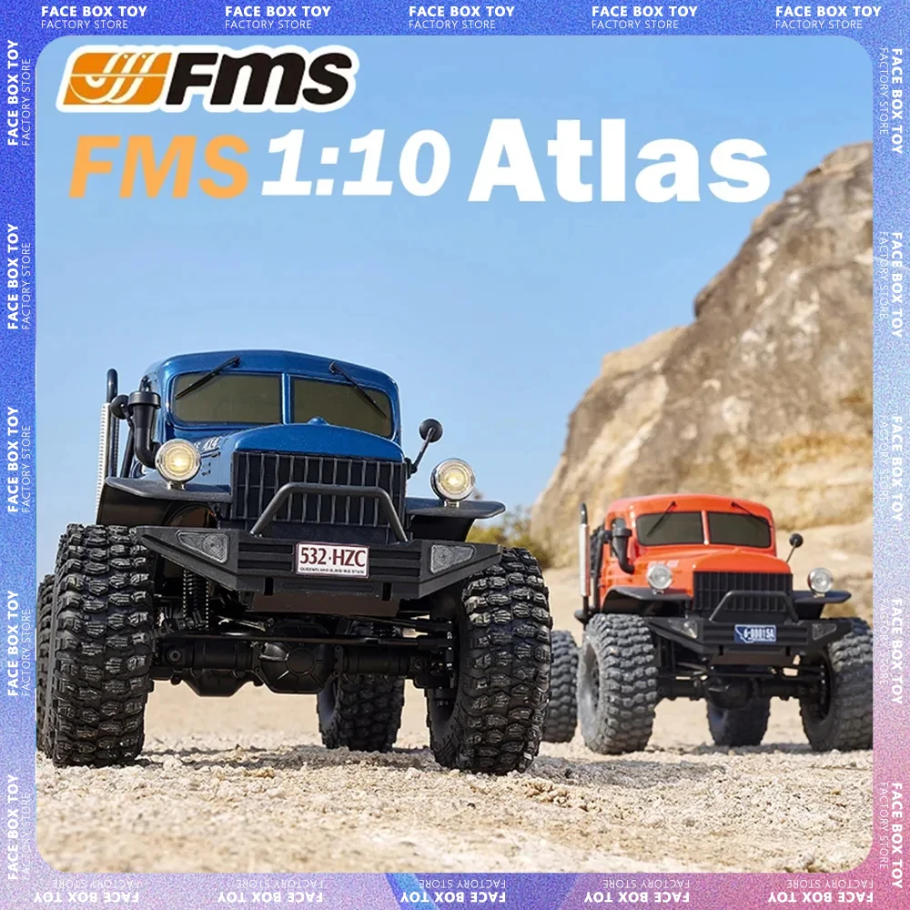 

Fms 1/10 Atlas 4wd Crawler Car Electric 4x4 2.4ghz Rc Remote Contro Model Off-road Vehicle Cars Adult Kids Toy Children Gifts