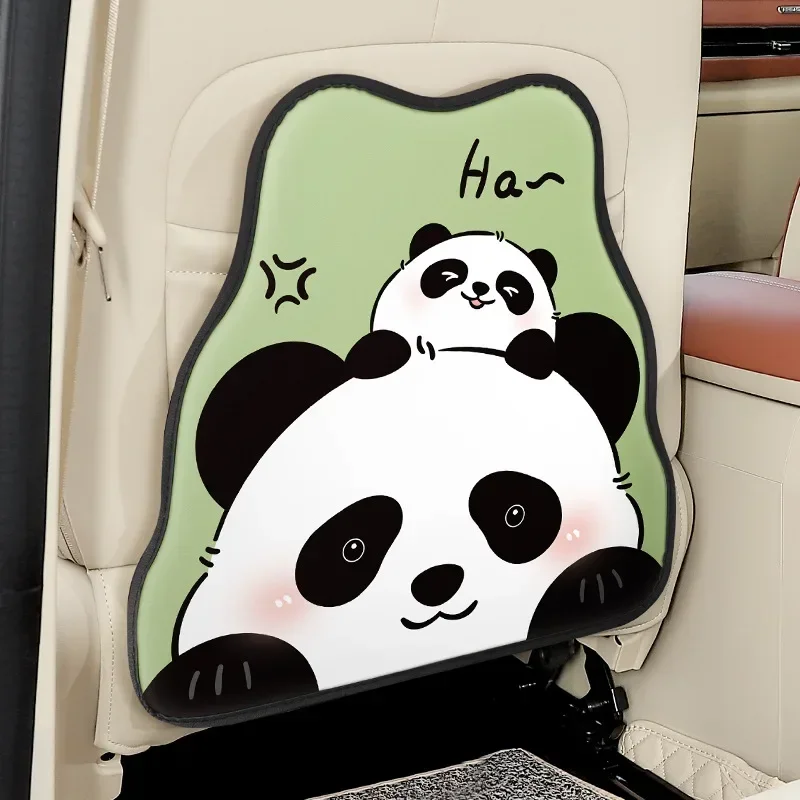 Cartoon Car Seat Back Anti-kick Mat Anti-Fouling And Anti-Dirty Cute Back Row Children Car Seat Protection Mat Anti-Wear Pa