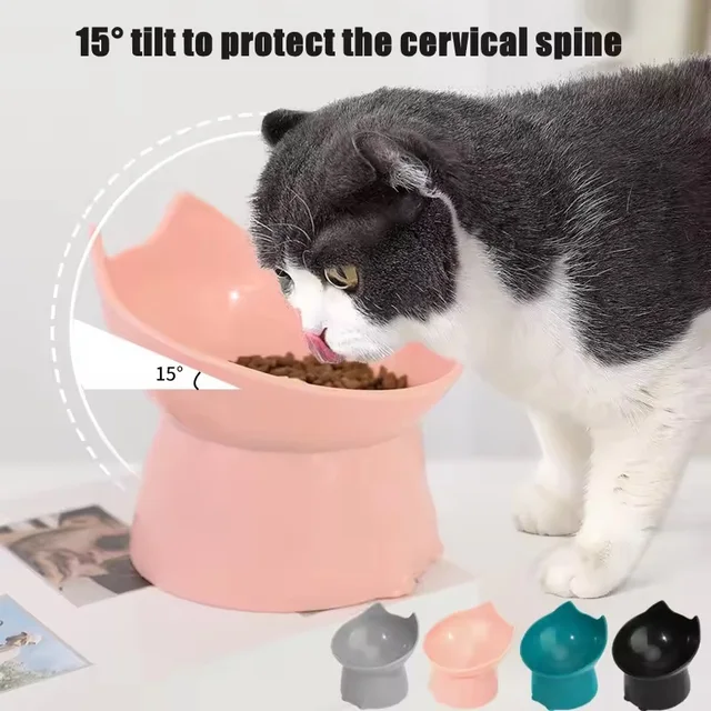 Pet Food Bowl Tilt High Bottom Neck Protector Antichoking Dog and Cat Water Bowl Antidumping Dog Non Slip Feeding Supplies 5