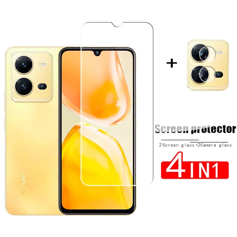 2Pcs Glass For Vivo V25e Tempered Glass Screen Protector Vivo V25e Screen Glass HD Protective Phone Lens Film For Vivo V25e