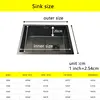 Nano black kitchen sink above counter or udermount sinks vegetable washing basin 304 stainless steel single bowl sink kitchen 4