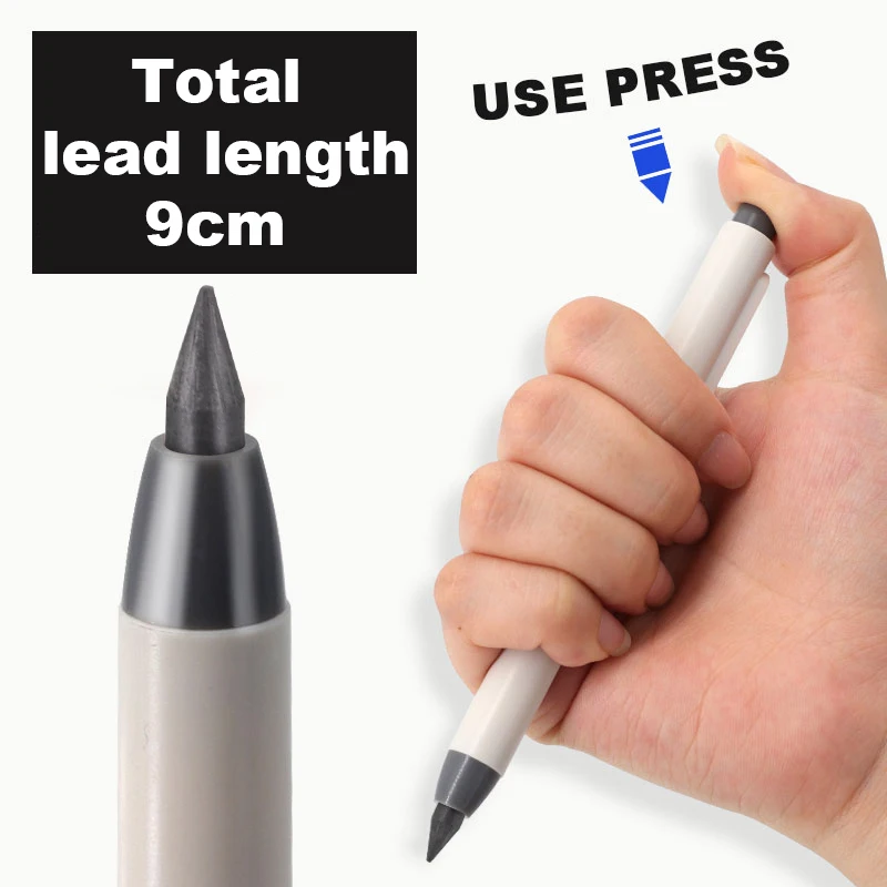 Set of 2 Mechanical Pencils with Replaceable Black Lead for Sketching and Writing