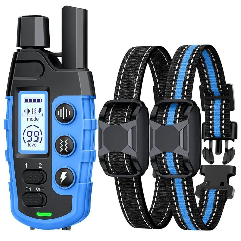 No Shock 3300Ft Dog Training Collar with Remote Rechargeable Waterproof E Collar with Beep Vibration High Quality Pet Training
