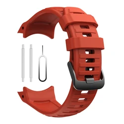 Premium Silicone Strap - 26mm No Gaps Design, Tactical Edition (Dark Red)