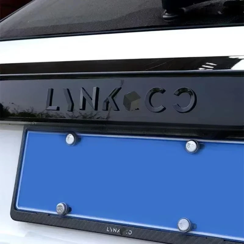 Lynk & Co 01 02 03 05 후면 로고 검정색 영어 문자 로고 자동차 로고 수정 검정색 전사 장식 자동차 액세서리