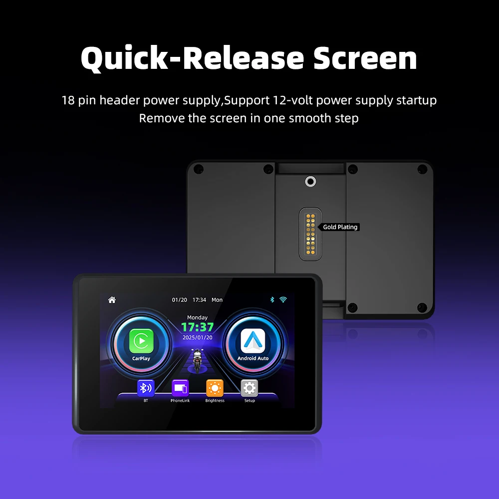 Motorcycle CarPlay Screen