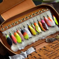 Peche Leurre Pesca Spoon 3g 30mm Colorful Spoon Bait Copper Stream Metal Fishing Lure Swimbait For Trout Chub Perch Salmon 2